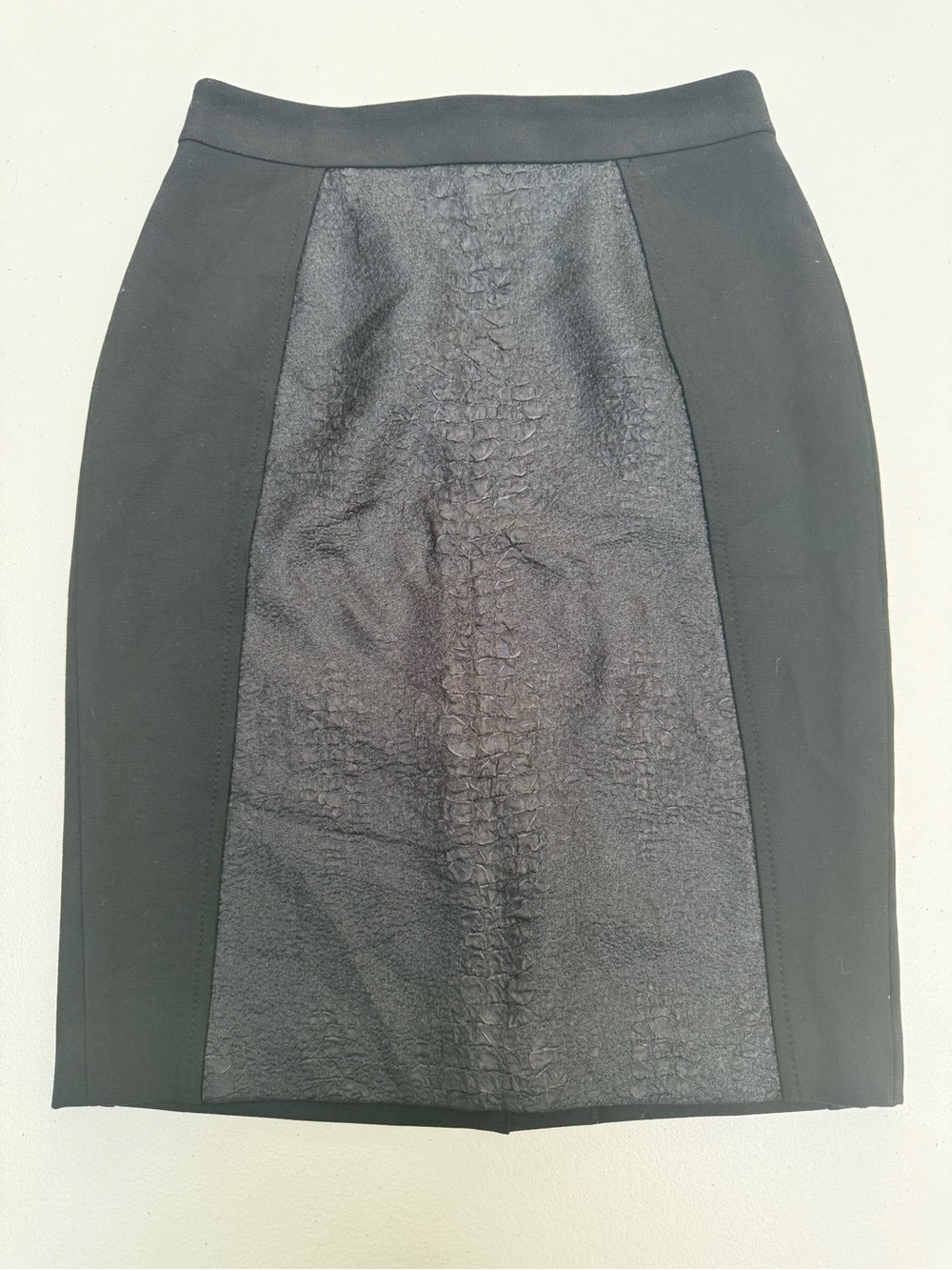 Halogen Black Textured Pencil Skirt | Size 00P Petite